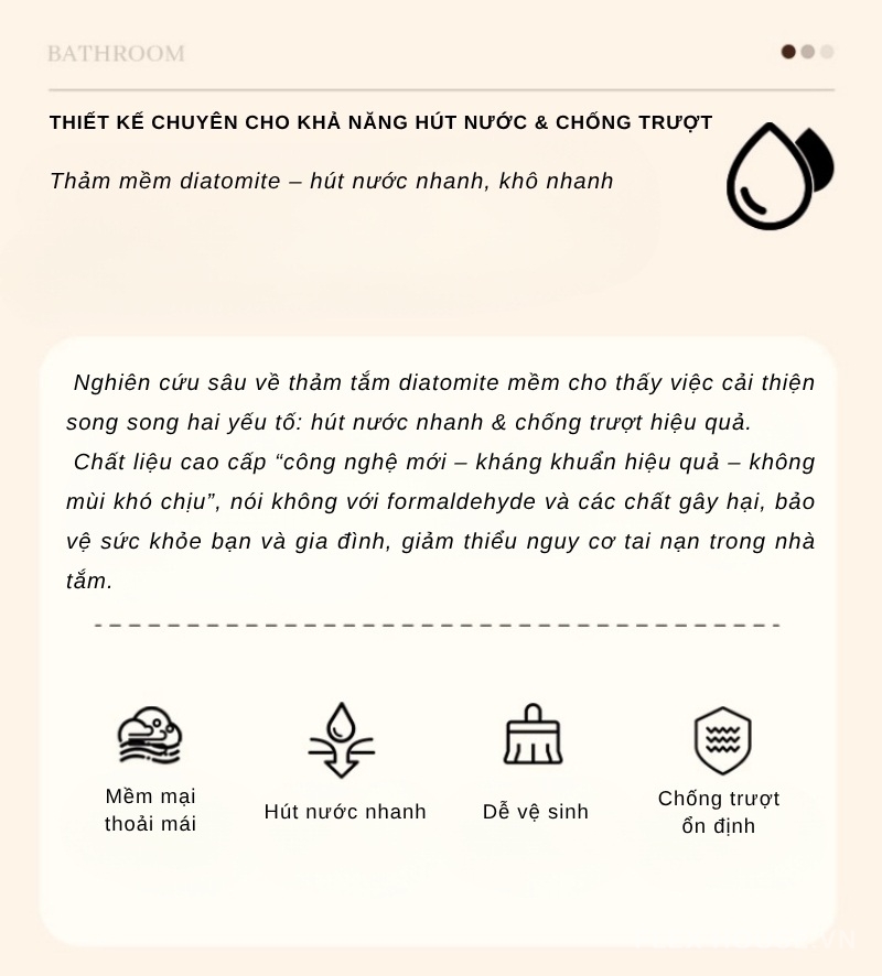 Thảm chùi chân họa tiết caro hình học Retro XF6981