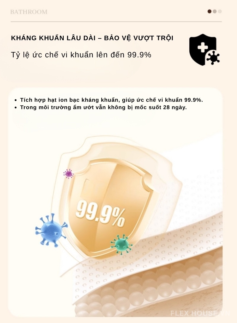 Thảm chùi chân họa tiết caro hình học Retro XF6981