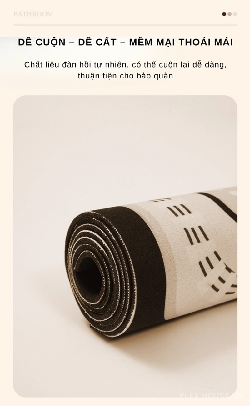 Thảm chùi chân họa tiết caro hình học Retro XF6981