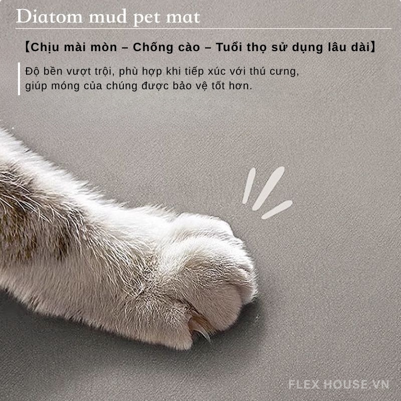 Thảm chùi chân chống trượt cho thú cưng XF9690 1 Thảm chùi chân chống trượt cho thú cưng XF9690