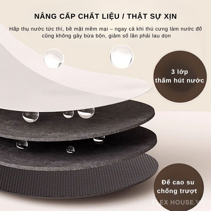 Thảm chùi chân chống trượt cho thú cưng XF9690 2 Thảm chùi chân chống trượt cho thú cưng XF9690