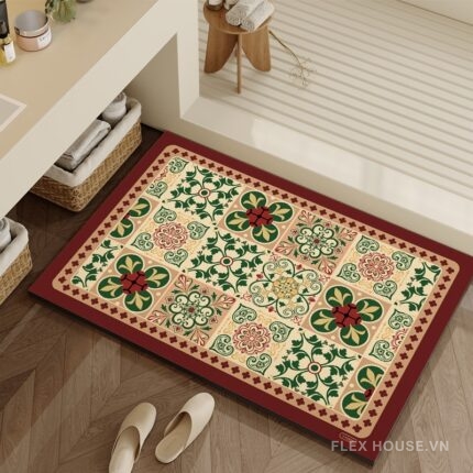 Thảm hoa văn cổ điển gạch gốm Châu Âu XF6983.01