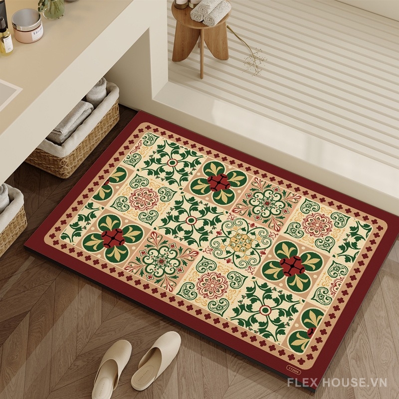 Thảm hoa văn cổ điển gạch gốm Châu Âu XF6983 6 Thảm hoa văn cổ điển gạch gốm Châu Âu XF6983.01