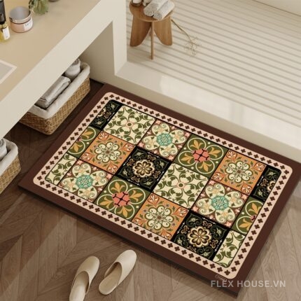 Thảm hoa văn cổ điển gạch gốm Châu Âu XF6983.02