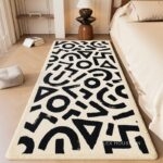 Thảm lông ngắn trải cạnh giường cao cấp XF2954