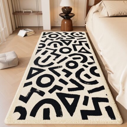 Thảm lông ngắn trải cạnh giường cao cấp XF2954