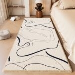 Thảm lông trải sàn đường nét trừu tượng XF2953