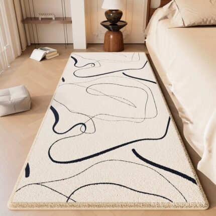 Thảm lông trải sàn đường nét trừu tượng XF2953