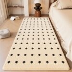 Thảm lông trải sàn họa tiết chấm Clover mini XF2951