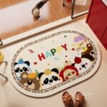 Thảm lót sàn nhà tắm họa tiết thú Happy XF492.01