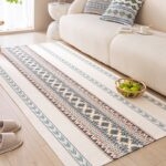 Thảm Ma-rốc vintage cotton linen dệt thủ công XF2295.02