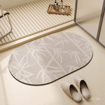 Thảm nhà tắm ban công họa tiết thân lá trúc XF1387