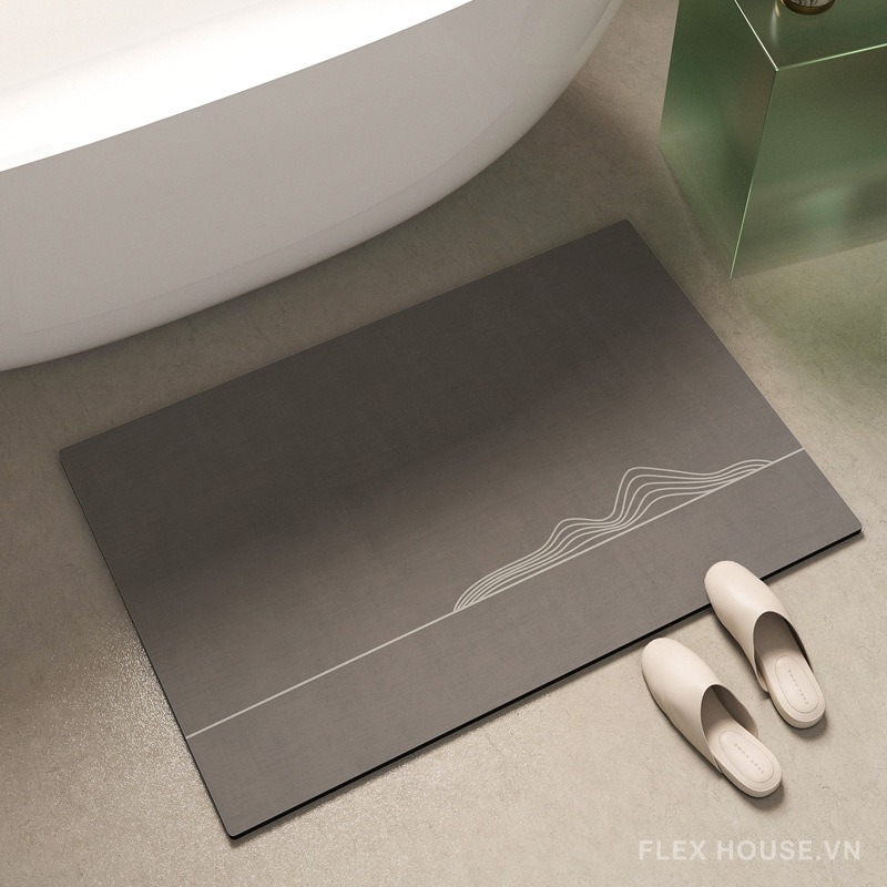 Thảm nhà tắm họa tiết đường sóng tối giản XF1379 8 Thảm nhà tắm họa tiết đường sóng tối giản XF1379.02
