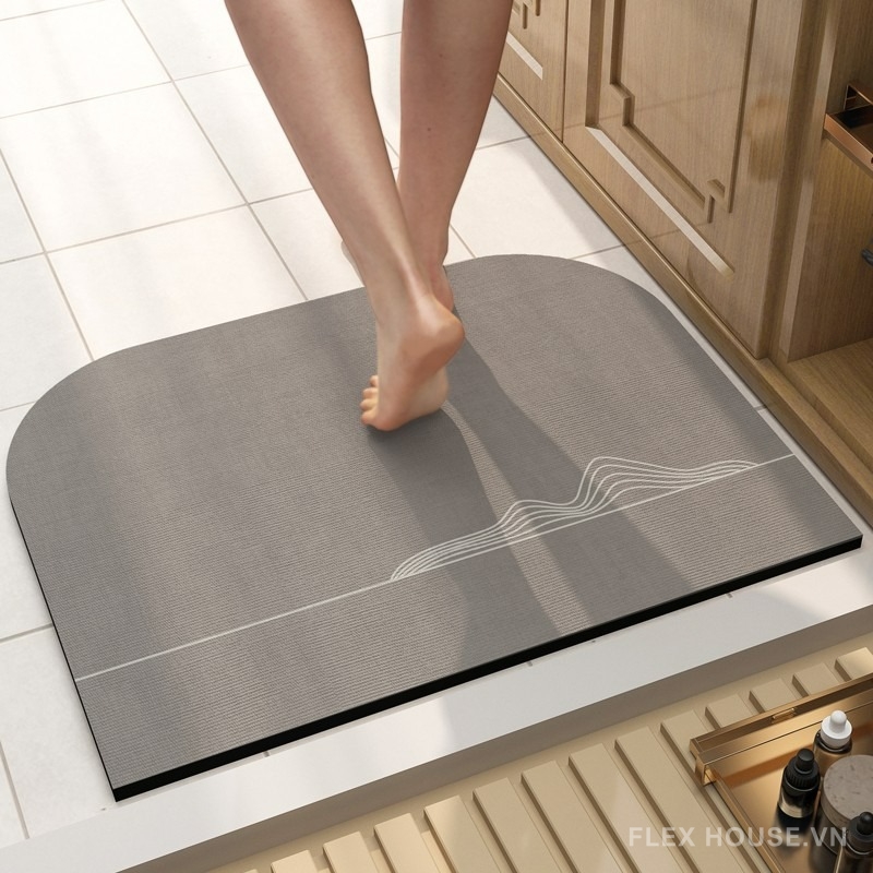 Thảm nhà tắm họa tiết đường sóng tối giản XF1379 9 Thảm nhà tắm họa tiết đường sóng tối giản XF1379.03