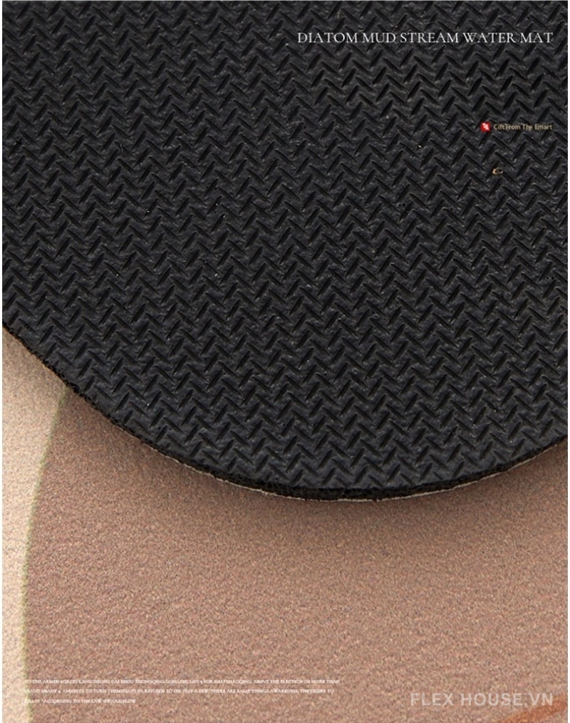 Thảm nhà tắm họa tiết đường sóng tối giản XF1379 6 Thảm nhà tắm họa tiết đường sóng tối giản XF1379