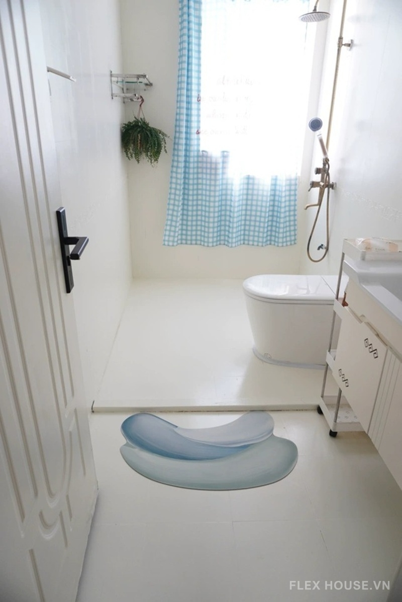 Thảm nhà tắm phong cách nghệ thuật sơn dầu XF3473 7 Ảnh thực tế XF3473.02