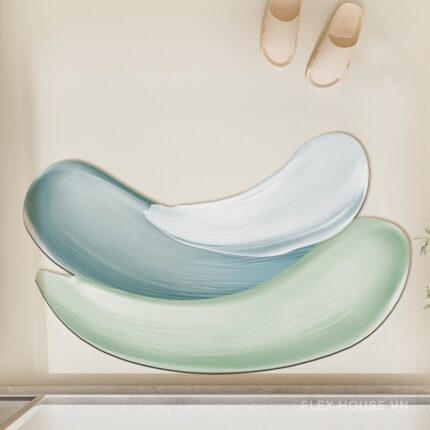 Thảm nhà tắm phong cách nghệ thuật sơn dầu XF3473.02