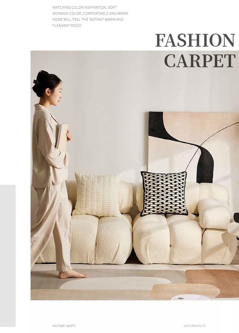 Thảm phong cách Bắc Âu tông màu Morandi XF0435 2 Thảm phong cách Bắc Âu tông màu Morandi XF0435