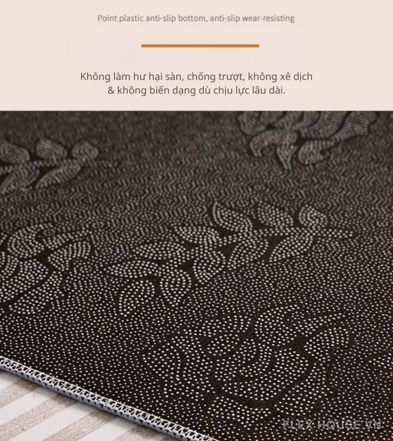 Thảm trải sofa bàn trà họa tiết ô vuông Ivory XF0441 3 Thảm trải sofa bàn trà họa tiết ô vuông Ivory XF0441