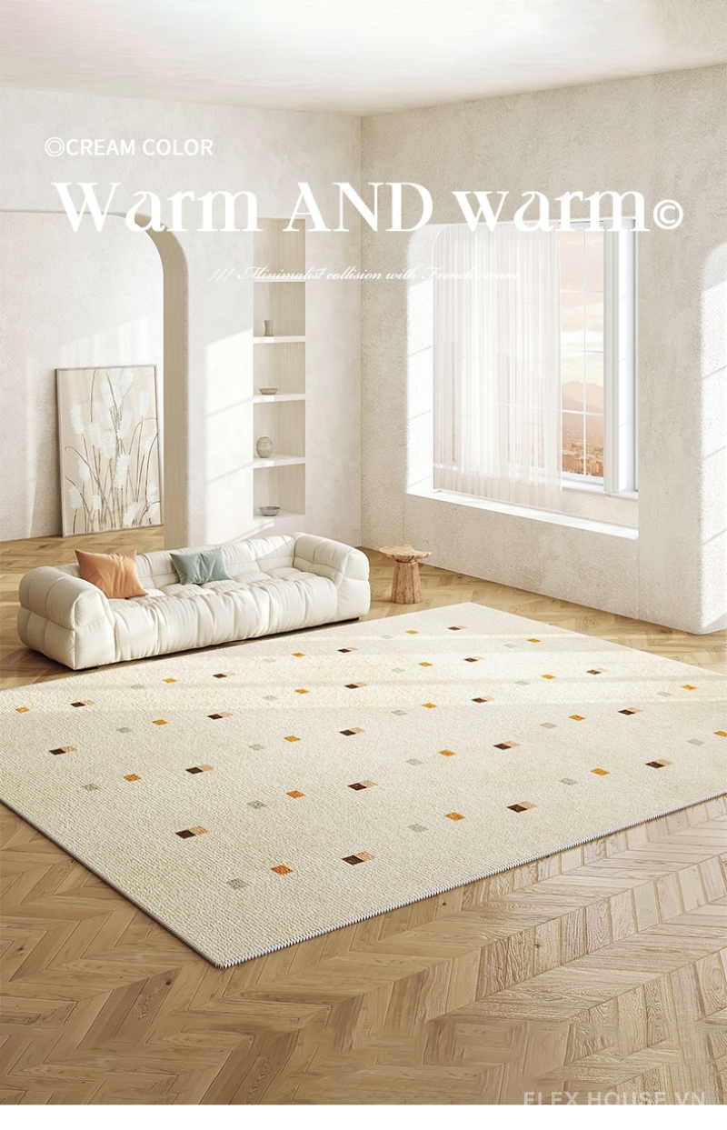 Thảm phòng khách hiện đại Minimalist Geometry XF8449