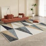 Thảm phòng khách hình học nghệ thuật Bắc Âu XF8455