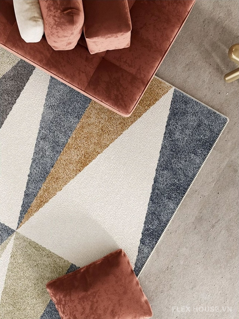 Thảm phòng khách hình học nghệ thuật Bắc Âu XF8455 6 Thảm phòng khách hình học nghệ thuật Bắc Âu XF8455