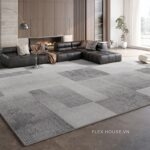 Thảm phòng khách họa tiết khối hộp XF7424