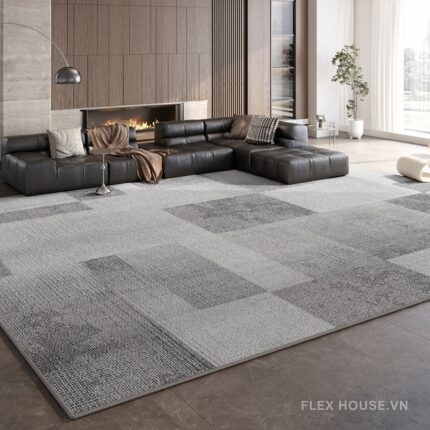 Thảm phòng khách họa tiết khối hộp XF7424