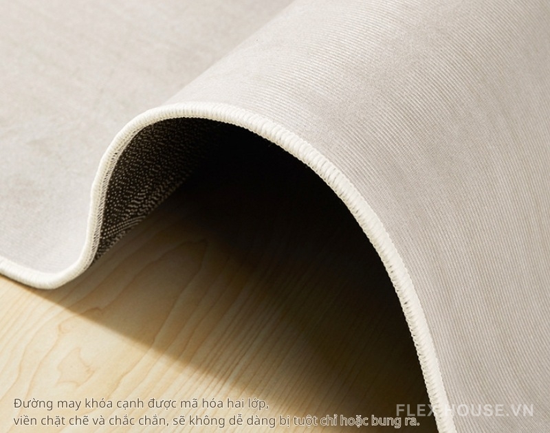 Thảm trải sofa bàn trà họa tiết ô vuông Ivory XF0441 2 Thảm trải sofa bàn trà họa tiết ô vuông Ivory XF0441