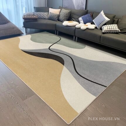 Thảm phòng khách studio màu Morandi trung tính XF0436