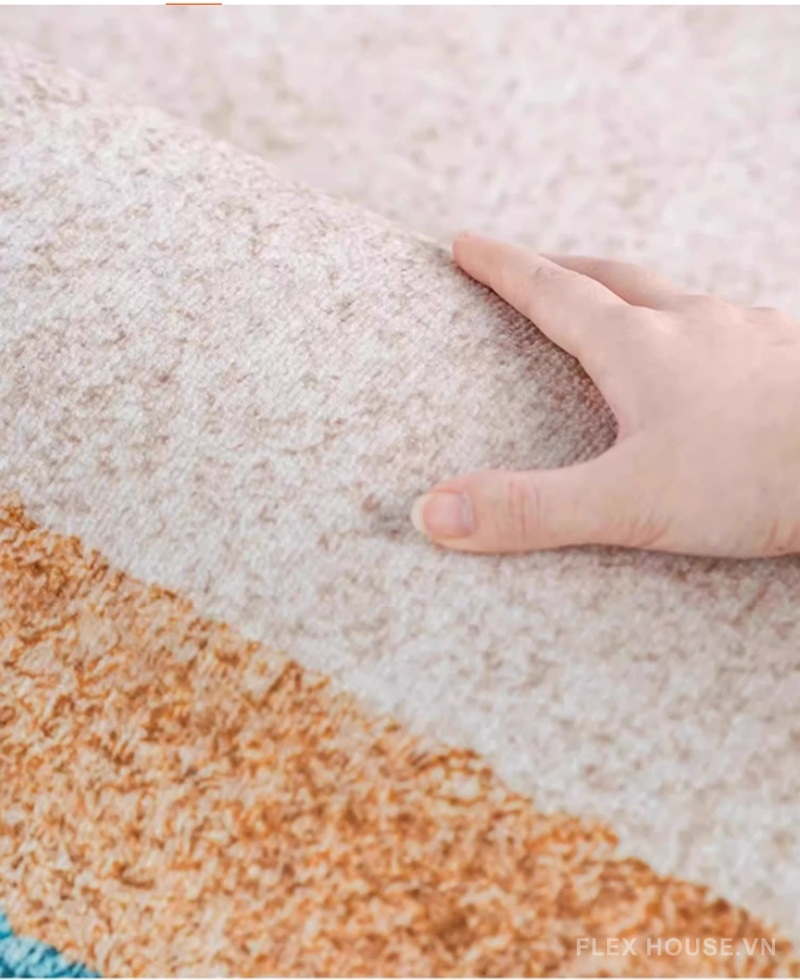 Thảm phòng khách viền màu Modern Nordic XF8451
