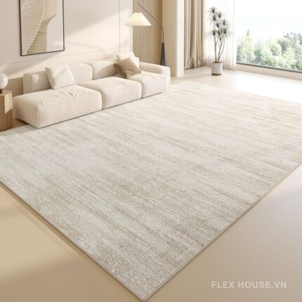 Thảm polyester dệt kiểu linen texture tối giản XF7425.01