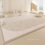 Thảm polyester dệt phẳng họa tiết vòng xoắn XF0446.01