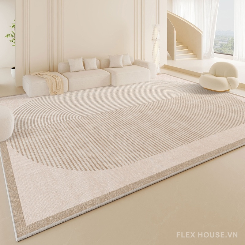 Thảm polyester dệt phẳng họa tiết vòng xoắn XF0446 4 Thảm polyester dệt phẳng họa tiết vòng xoắn XF0446.01