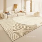 Thảm polyester dệt phẳng họa tiết vòng xoắn XF0446.02