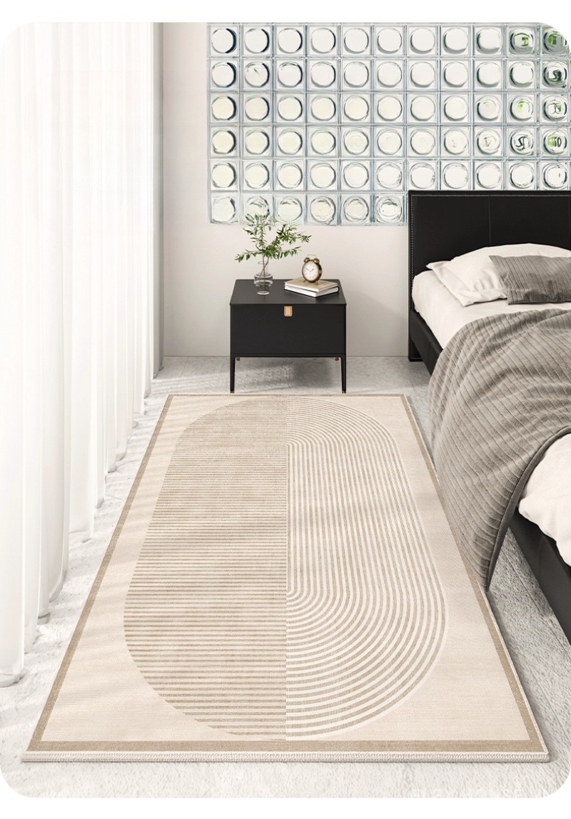 Thảm polyester dệt phẳng họa tiết vòng xoắn XF0446 1 Thảm polyester dệt phẳng họa tiết vòng xoắn XF0446