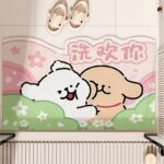 Thảm tảo cát decor nhà tắm ban công cute XF8565