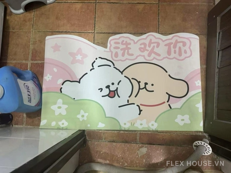 Thảm tảo cát decor nhà tắm ban công cute XF8565 7 Ảnh thực tế XF8565