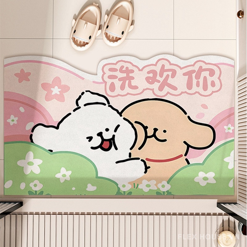 Thảm tảo cát decor nhà tắm ban công cute XF8565 6 Thảm tảo cát decor nhà tắm ban công cute XF8565