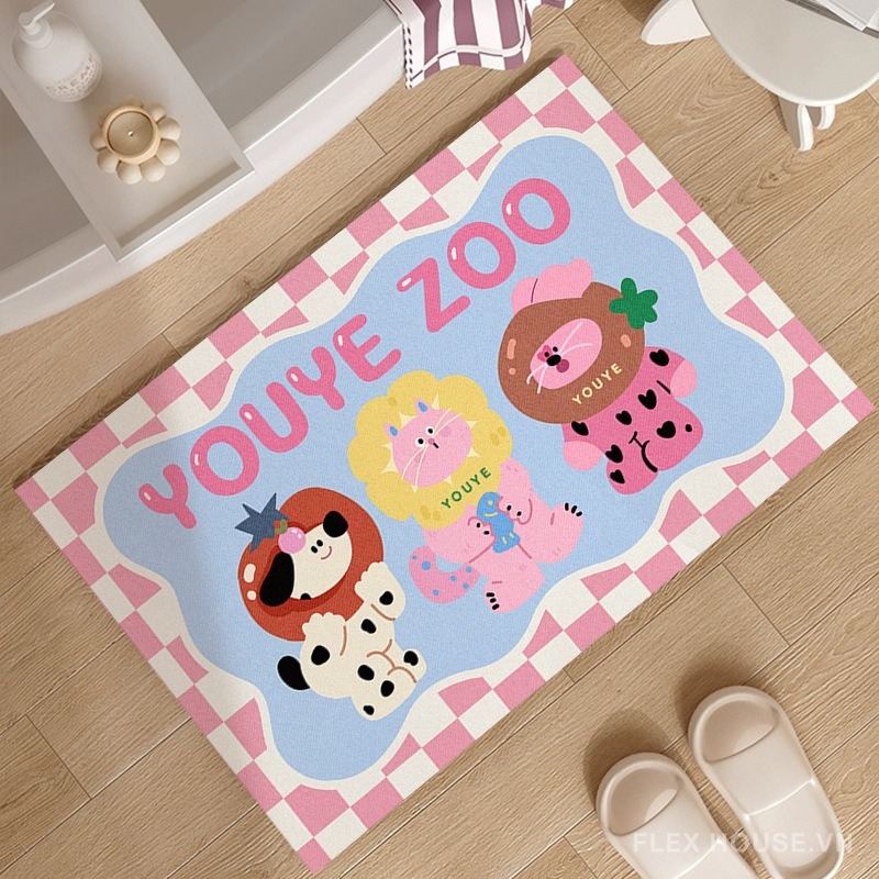 Thảm tảo cát decor nhà tắm ban công Zoo Retro XF3911 6 Thảm tảo cát decor nhà tắm ban công Zoo Retro XF3911.02