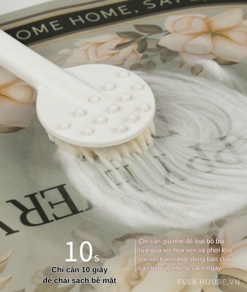 Thảm tảo cát decor nhà tắm hình chó con Kawaii XF8564