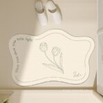 Thảm tảo cát hình hoa Tulip phong cách Minimal XF3475.01