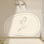 Thảm tảo cát hình hoa Tulip phong cách Minimal XF3475.03