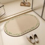 Thảm tảo cát họa tiết lá trúc thanh nhã XF1383.01