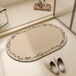 Thảm tảo cát họa tiết lá trúc thanh nhã XF1383.02