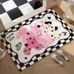 Thảm tảo cát hoạt hình chó mèo phong cách Pháp XF3907