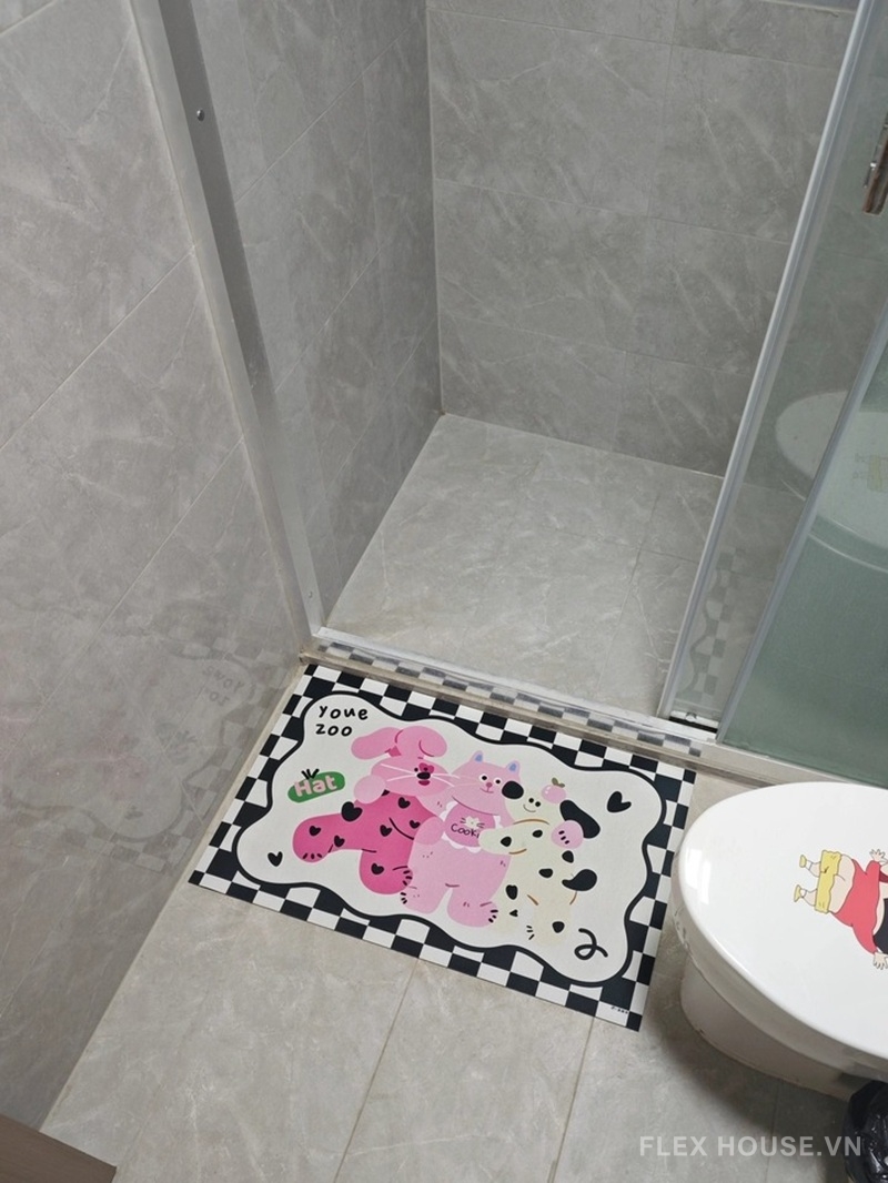 Thảm tảo cát hoạt hình chó mèo phong cách Pháp XF3907