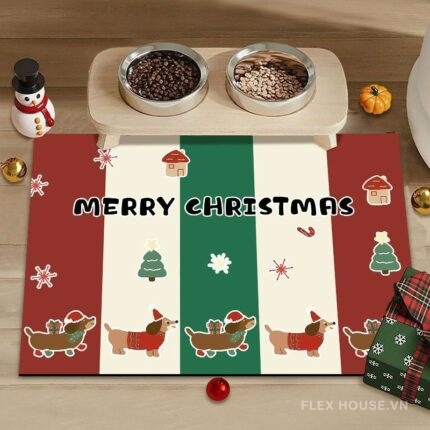 Thảm tảo cát phong cách Vintage Christmas XF2011