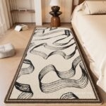 Thảm trải cạnh giường hình dải lụa uốn lượn XF2960