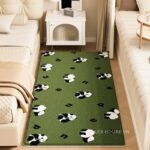 Thảm trải phòng ngủ họa tiết động vật xanh XF2956